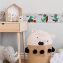A.S. Création Lovely Kids Frise autocollante enfant - Vert, Brun