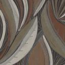 Jungle tapet brun beige hvid - bladgrafik moderne mat - Ikke-vævet tapet