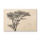 Cuadro de madera Arbol minimalista en un paisaje tranquilo - Flour