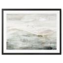 Poster Mistig berglandschap aquarel - Ms Tiff