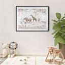 Póster del desfile de la selva con animales - Kikki Belle