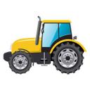 Muursticker Tractor
