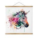 Tekstil plakat Heine - Rainbow Zebra