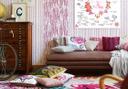 Cuadro lienzo hippie acuarela + texto a elegir