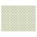 Azulejos Adhesivos a cuadros en blanco pistacho - lote de 12