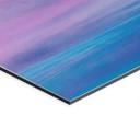 Billede Lysende aftenhimmel ved havet - Schmucker Panorama – print på aluminium