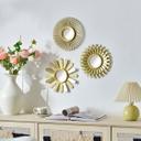 Wandspiegel 3er Set Vintage gold - Lima - Ø 25 cm