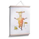 Póster Hagenmeyer - Llama y pájaro