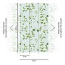 Plantetapet efeu lysegrøn - nonwoven tapet med bladmotiv til stue og soveværelse