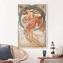 Tableau en verre acrylique Mucha - Quatre arts : La danse