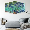 5 stykke lærredstryk, Vincent Van Gogh iris