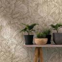 non-woven tapet beige blomstret til stue soveværelse tapet marburg