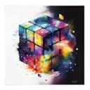 Póster de tela Heine - Cubo mágico - Cubo de Rubik - Cuadrado