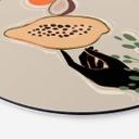 Vægcirkel Arty Guava - Papaya Balance – print på aluminium (Alu-Dibond)