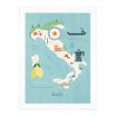Póster de viajes de Italia - Rivers