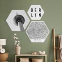 Sekskant - Alu-Dibond - Typisk Berlin (3 stk.)