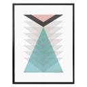 Plakat - Nouveauprints - Totem og aqua i pink