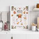 Poster receta de galletas de jengibre