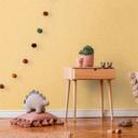 Papel pintado Habitación infantil amarillo mostaza - papel pintado unicolor