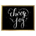 Póster Choose Joy - negativo negro