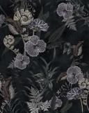 Fototapet blomster, blade blomstret natur, moderne i sort