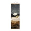 Tekstil plakat SpaceFrog Designs - Gyldne stjerner - Panorama