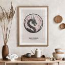 Póster Signo del zodiaco chino - Año del Dragón - Paperago