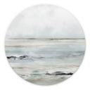 Vægcirkel Bølger ved Sandy Bay - Hobday – print på aluminium (Alu-Dibond)