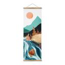 Tekstil plakat Mountain Land River - SpaceFrog Designs - Panorama