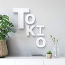 Letras decorativas 3D Tokio mixto