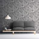 A.S. Creation blomstret tapet i grå og hvidt non-woven tapet moderne stil i 3D