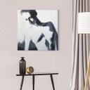 Lienzo Schmucker - Karla - Blanco y negro - Cuadrado