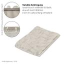 Homing Vorhang mit verdeckten Schlaufen Tano grau -  2.45 x 1.4 m