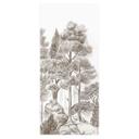 Deurfilm bos met boslandschap in beige - Ms Tiff