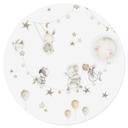 Vinilo decorativo infantil Animales felices con cielo estrellado - Oliver Robins - Redondo