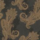Rasch non-woven tapet, tapet i indisk stil mat sort