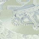 Versace ikke-vævet tapet Heritage Baroque Medallion Floral Green White Blue luksuriøst