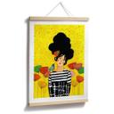 Póster retrato mujer - Florista en jardín de verano - Hülya