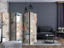 Screen room divider - Søde fugle, 3-delt