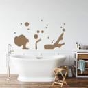 Afslappende bad wallsticker