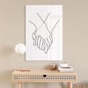 Akrylbillede 1X Studio - Line Art Hand in Hand