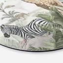 Wanddecoratie jungle dieren op een Afmeting - Ms Tiff - Alu-Dibond - Rond