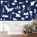 Wandtattoo Unterwasserparadies Set (40-teilig)