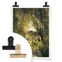 Póster Daubigny - Paisaje con luz solar