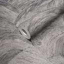 Gris, plata moderno papel pintado no tejido ondas - papel pintado de diseño para sala de estar