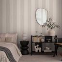 Papel pintado a rayas topo crema blanco - Papel pintado no tejido con textura elegante y moderno