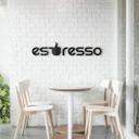 Lettre décorative en verre acrylique - Espresso