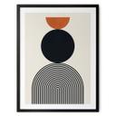 Póster Líneas y círculos abstractos en armonía - Costa