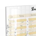 Tischaufsteller zum Beschriften - Stundenplan Gräser - transparent - Tischaufsteller für Kinder - St