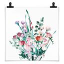 Póster Ramo de flores silvestres en primavera - Goed Blauw - Cuadrado
